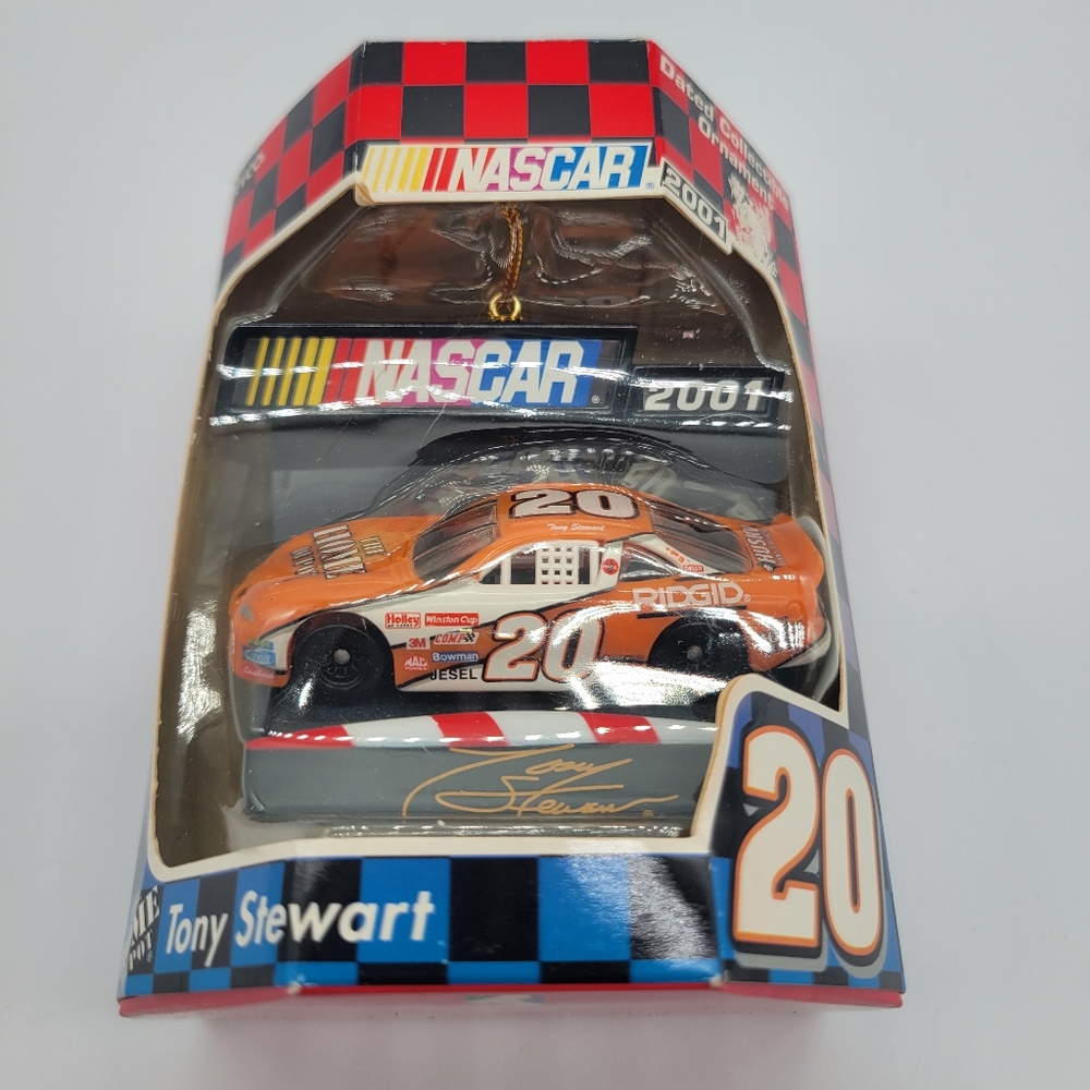 Trevco Nascar Tony Stewart Christmas Ornament.  Vintage 2001